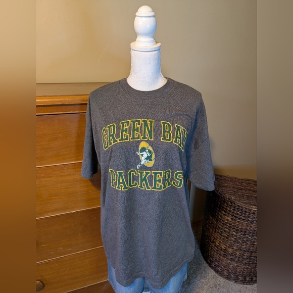 GREEN BAY PACKERS Gray Short Sleeve Tshirt XL - Picture 3 of 12